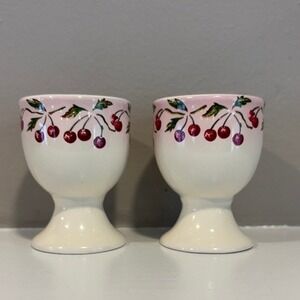 VTG Set of 2 Le Comptoir Pain D'epices Egg Cups, made in France